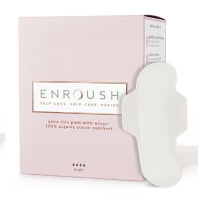 Enroush Organik Ped  Gece 8'li