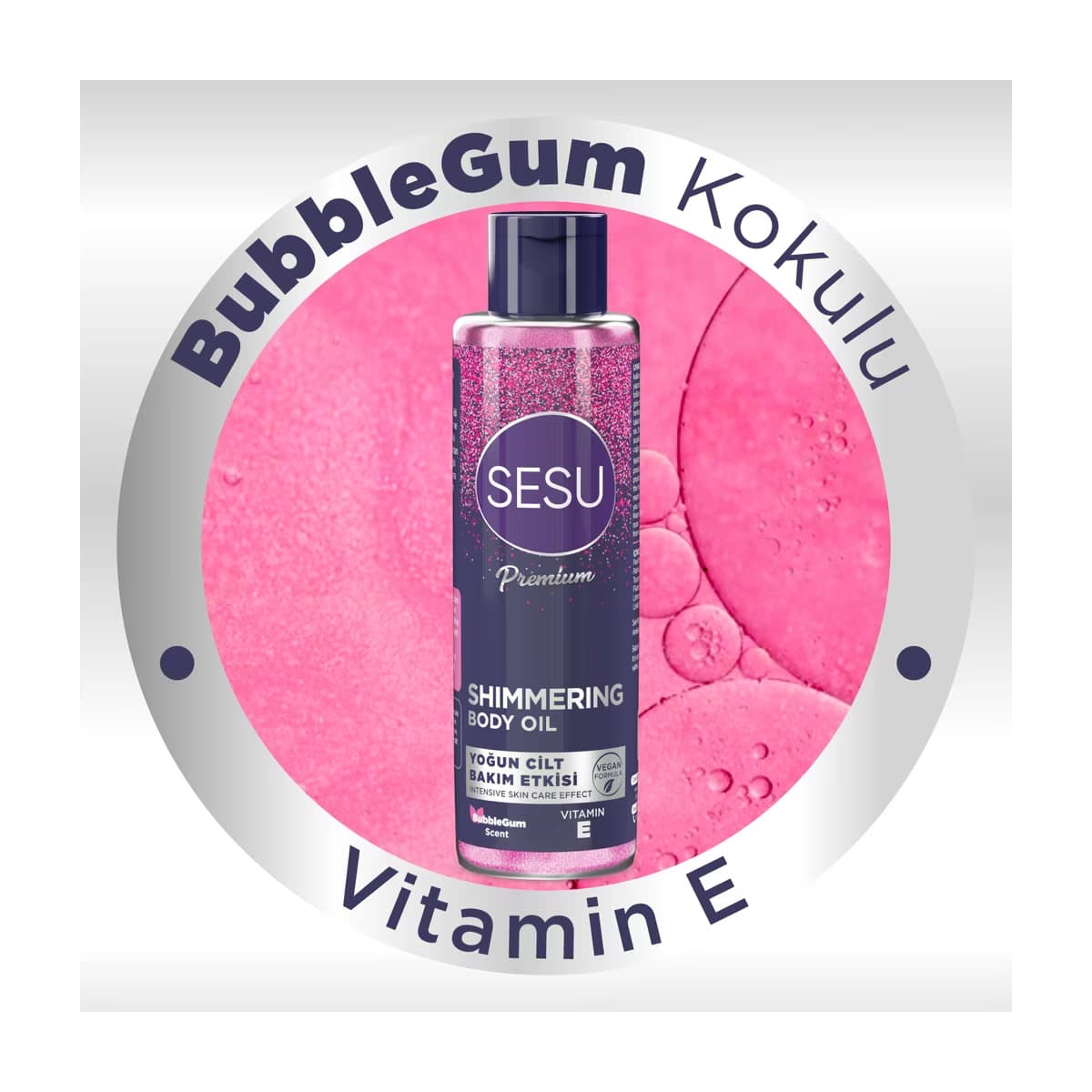 Sesu Simli Vücut Yağı 150 ml - Gratis 3
