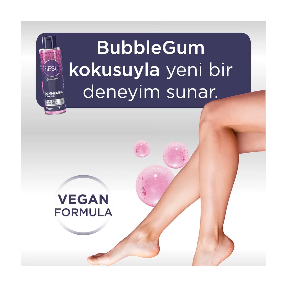 Sesu Simli Vücut Yağı 150 ml - Gratis 4