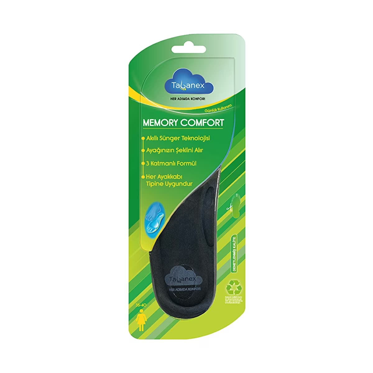 Tabanex Kadın Memory Comfort Tabanlık - Gratis
