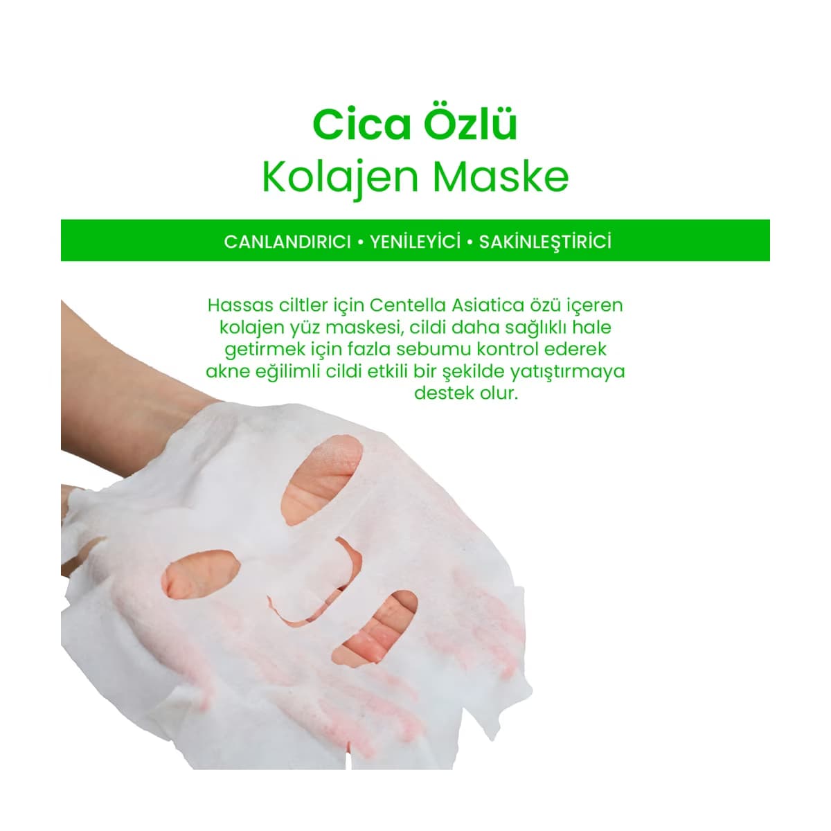Dermal Cica Kolajen Maskesi 23 gr - Gratis 3