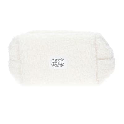 Miine Makyaj Çantası Peluş Krem