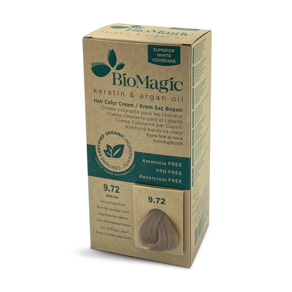 Biomagic Saç Boyası Küllü Sarı No: 9.72