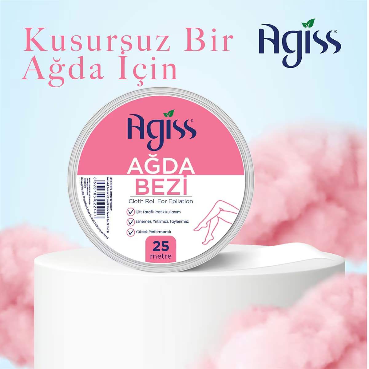 Agiss Ağda Bezi 25 mt. Rulo 2
