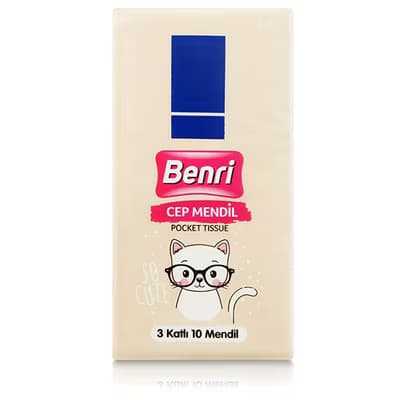Benri Cep Mendili 10'lu - Gratis