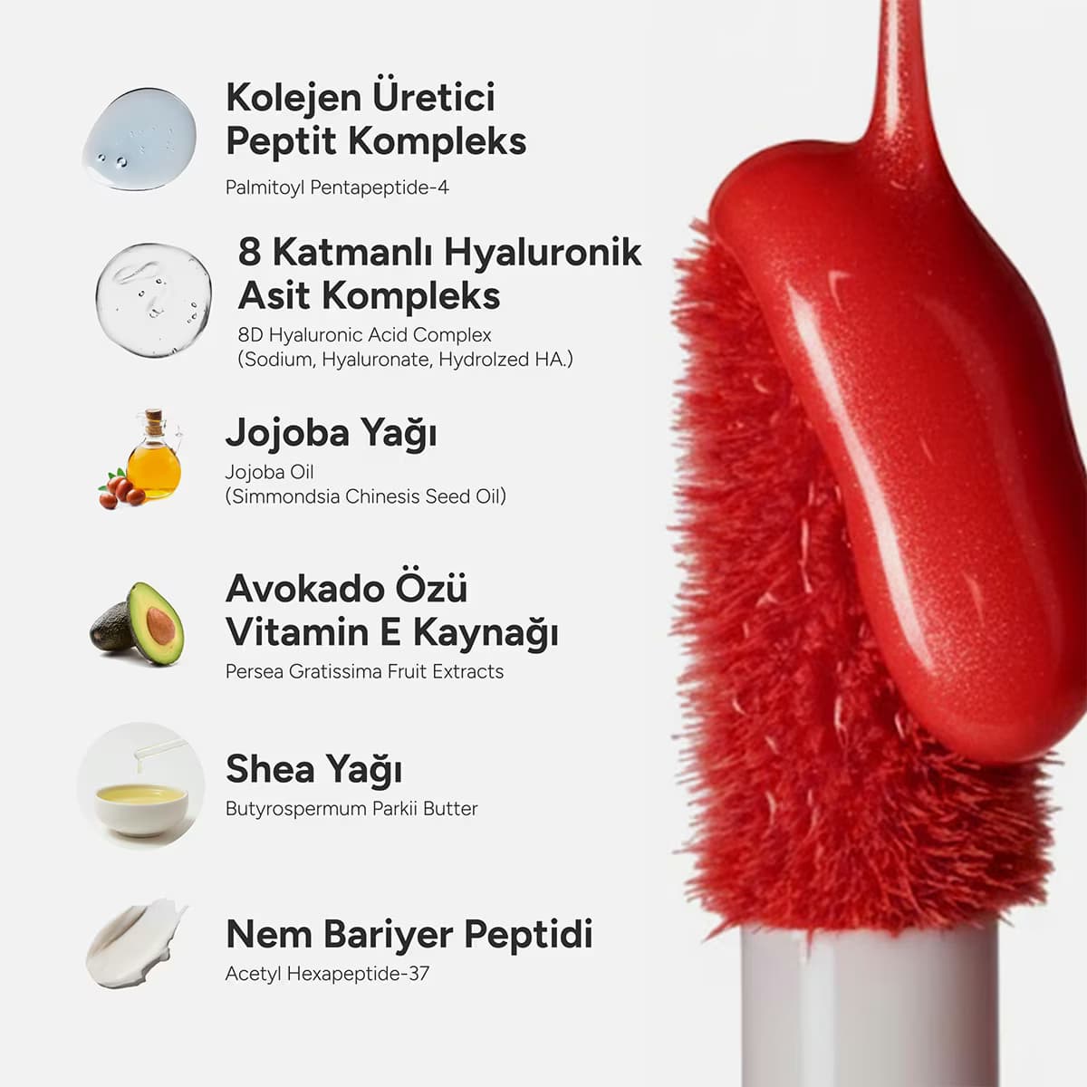 La Faé Lip & Cheek Peptide Tint Crush Red 2