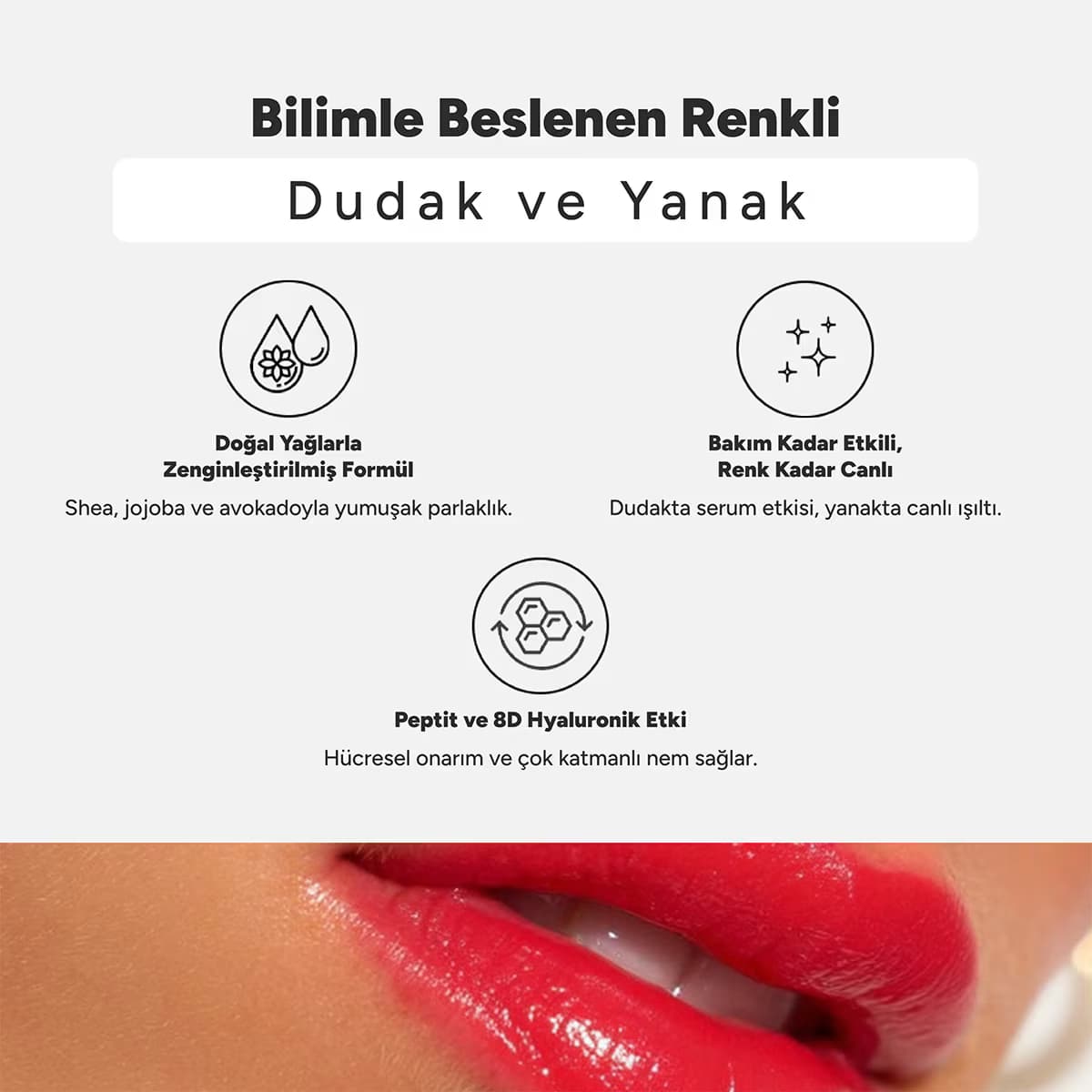 La Faé Lip & Cheek Peptide Tint Crush Red 4