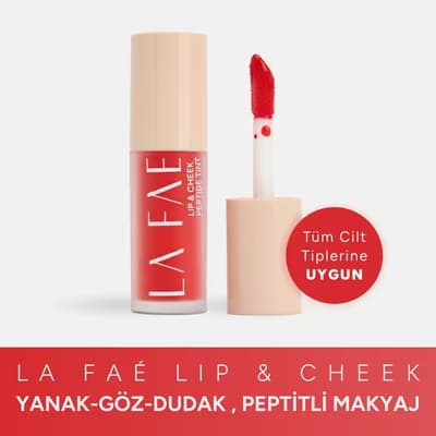 La Faé Lip & Cheek Peptide Tint Crush Red