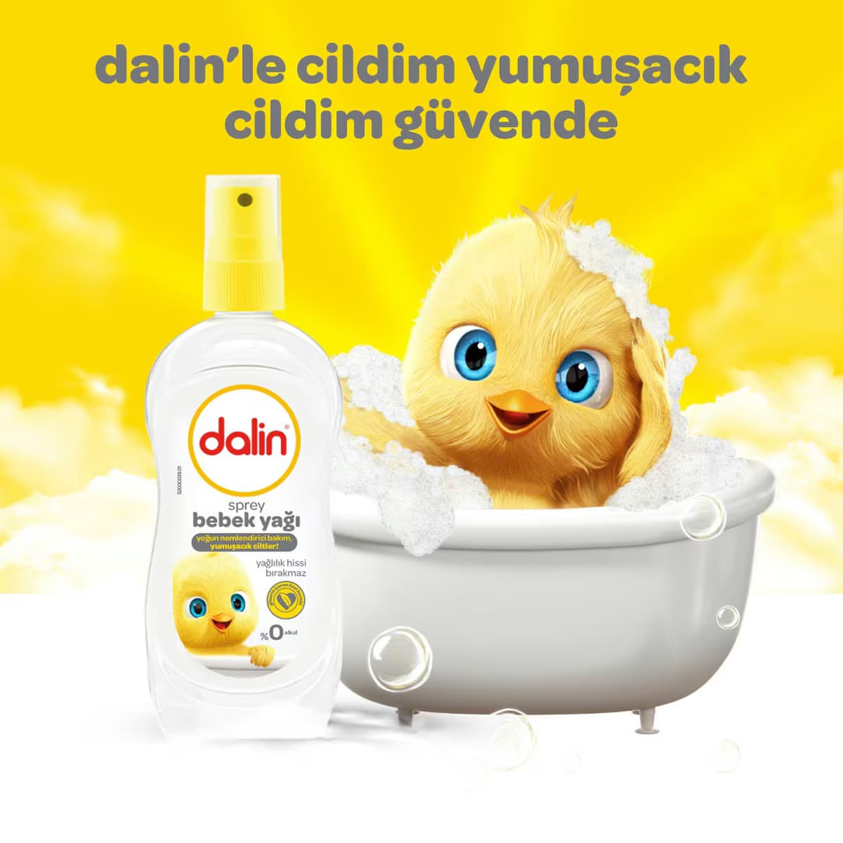 Dalin Light Oil Spreyli Bebek Yağı 200 ml 2