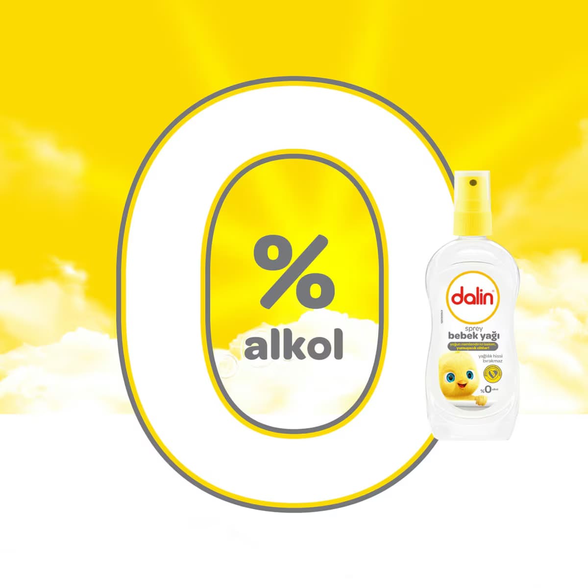 Dalin Light Oil Spreyli Bebek Yağı 200 ml 3
