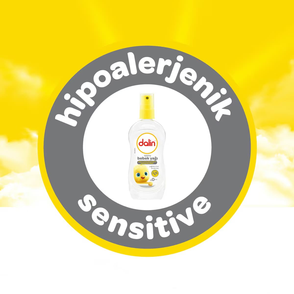 Dalin Light Oil Spreyli Bebek Yağı 200 ml 5
