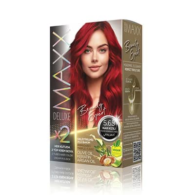 Maxx Deluxe Saç Boyası 5.65 Nar Kızılı - Gratis
