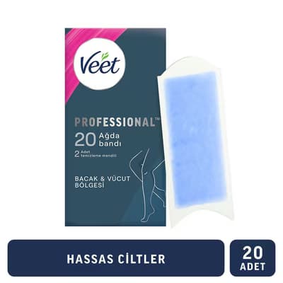 Veet Ağda Bandı 20'li Hassas Ciltler İçin