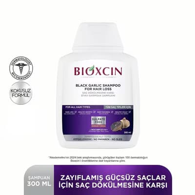 Bioxcin Siyah Sarımsak Şampuan 300 ml - Gratis