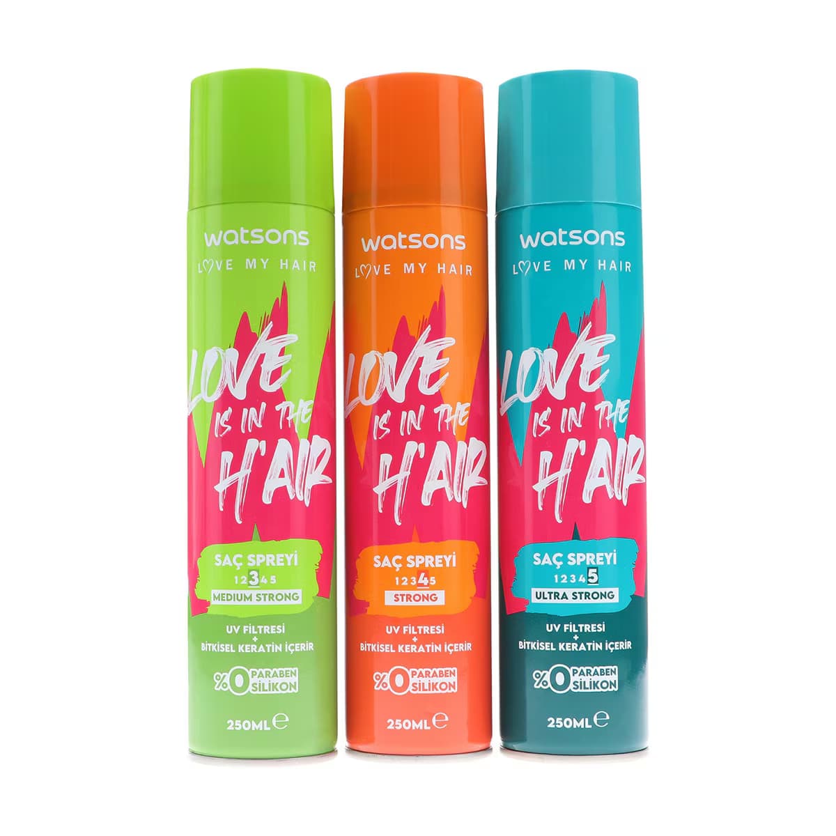 Watsons Saç Spreyi Orta Güçlü 250 ml 3