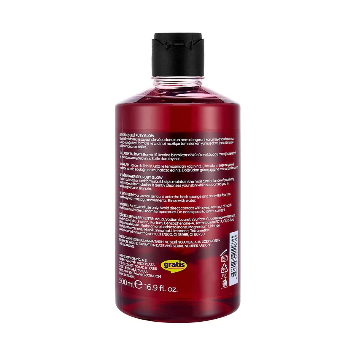 Benri Duş Jeli Ruby Glow 500 ml - Gratis 2