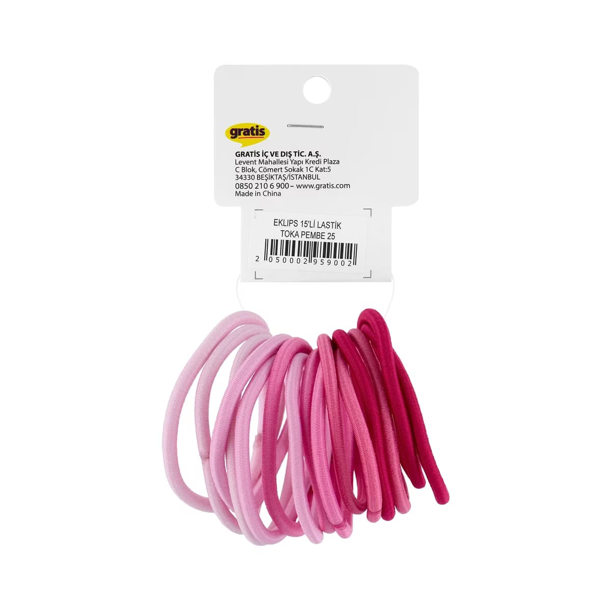 Eklips Pembe Lastik Toka 15'li - Gratis 2