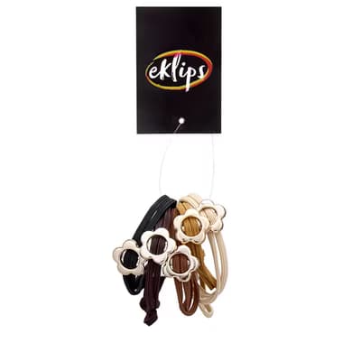 Eklips Çiçekli Lastik Toka 5'li - Gratis