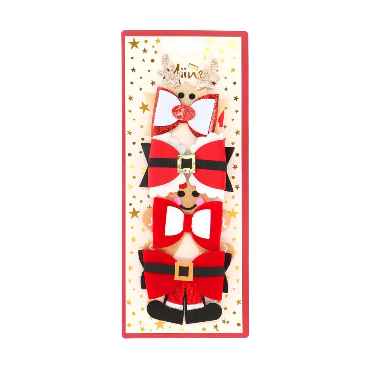 Miine Yılbaşı Saç Tokası Santa 3