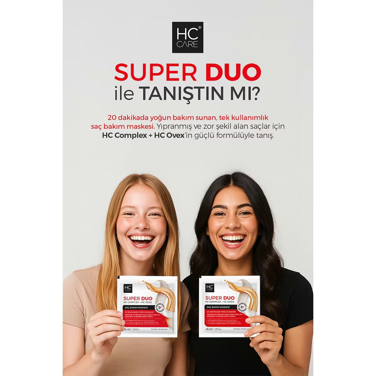 HC Care Saç Bakım Maskesi Duo 40 ml 3