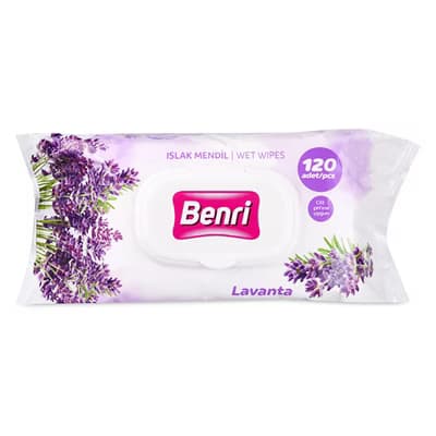Benrı Islak Mendil Lavanta 120'li - Gratis