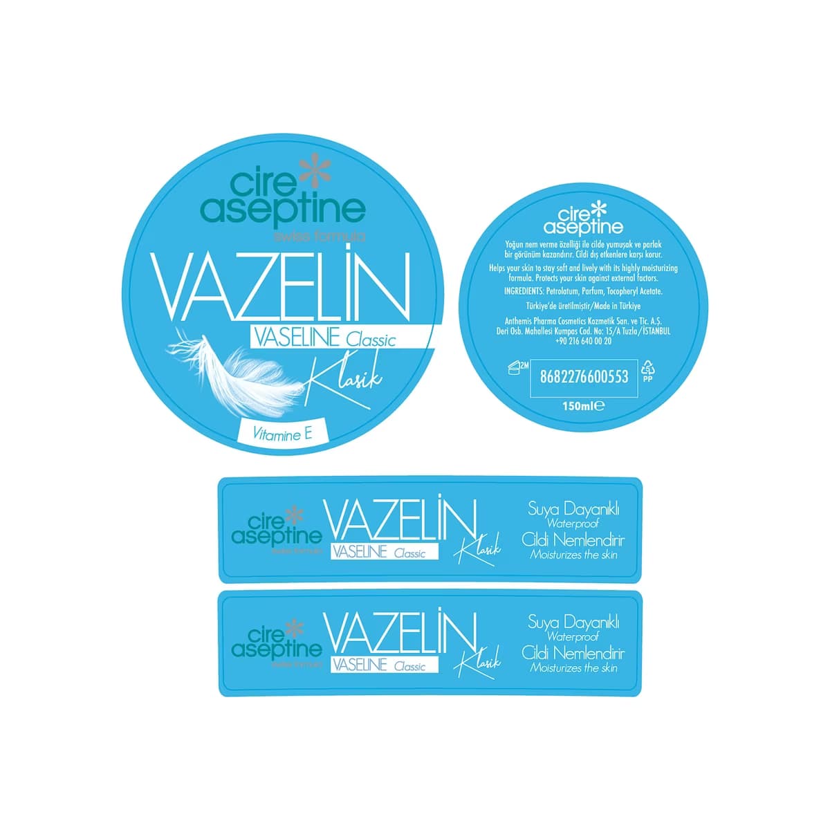 Cire Aseptine Klasik Vazelin 150 ml - Gratis 2