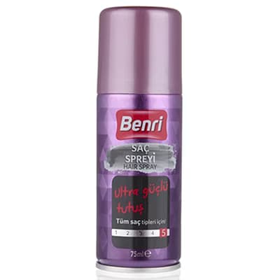 Benri Saç Spreyi Ultra Güçlü Tutuş 75 ml - Gratis
