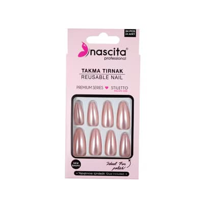 Nascita Takma Tırnak Pink Pearl 24'lü