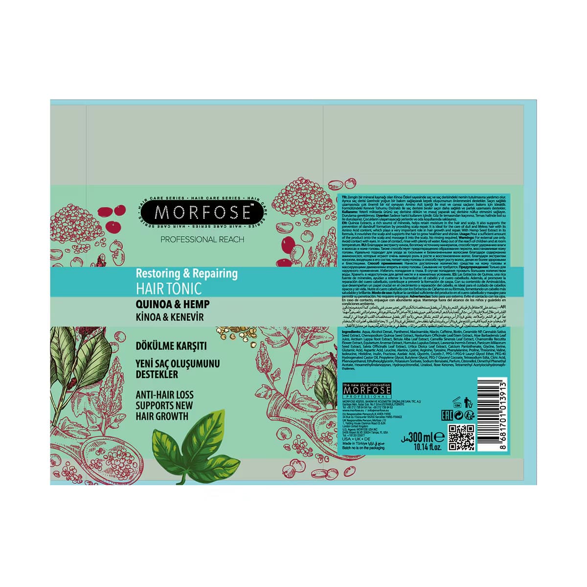 Morfose Saç Toniği Kinoa&Kenevir 300 ml 5