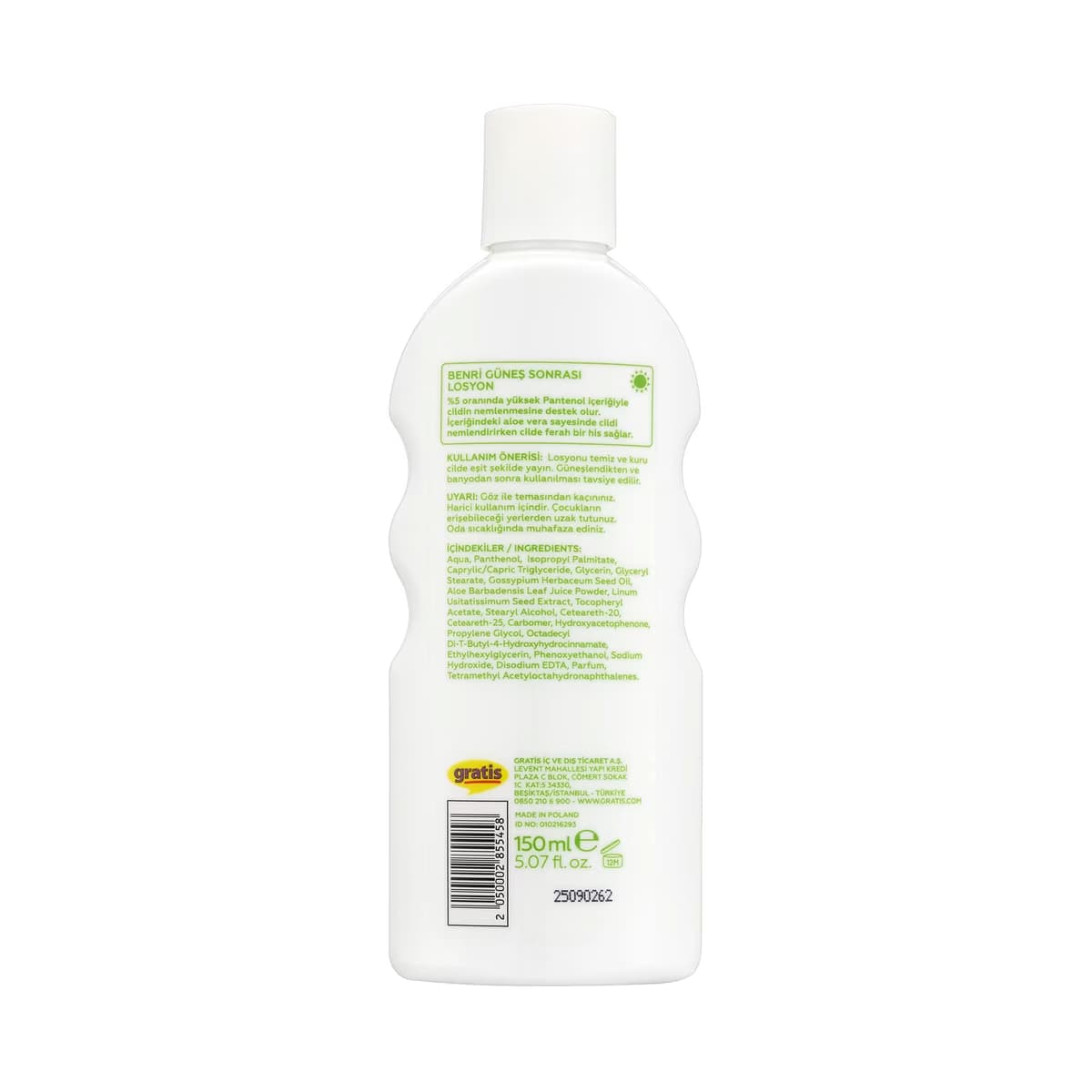 Benri Güneş Sonrası Losyonu 150 ml - Gratis 2