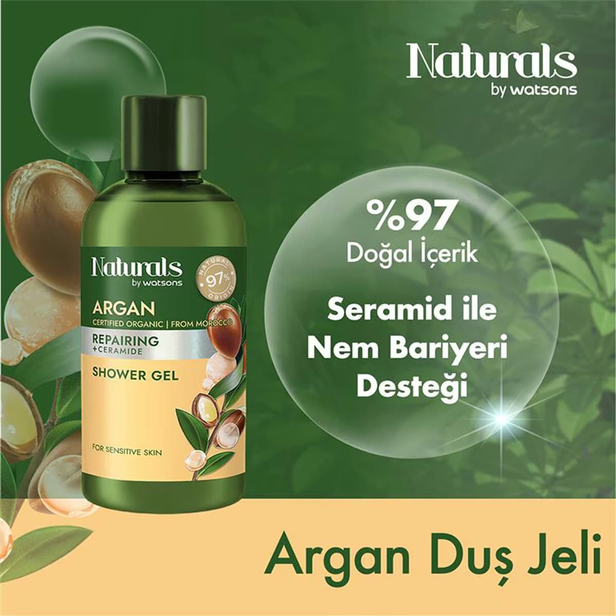 Naturals By Watsons Argan Duş Jeli 100 ml 2