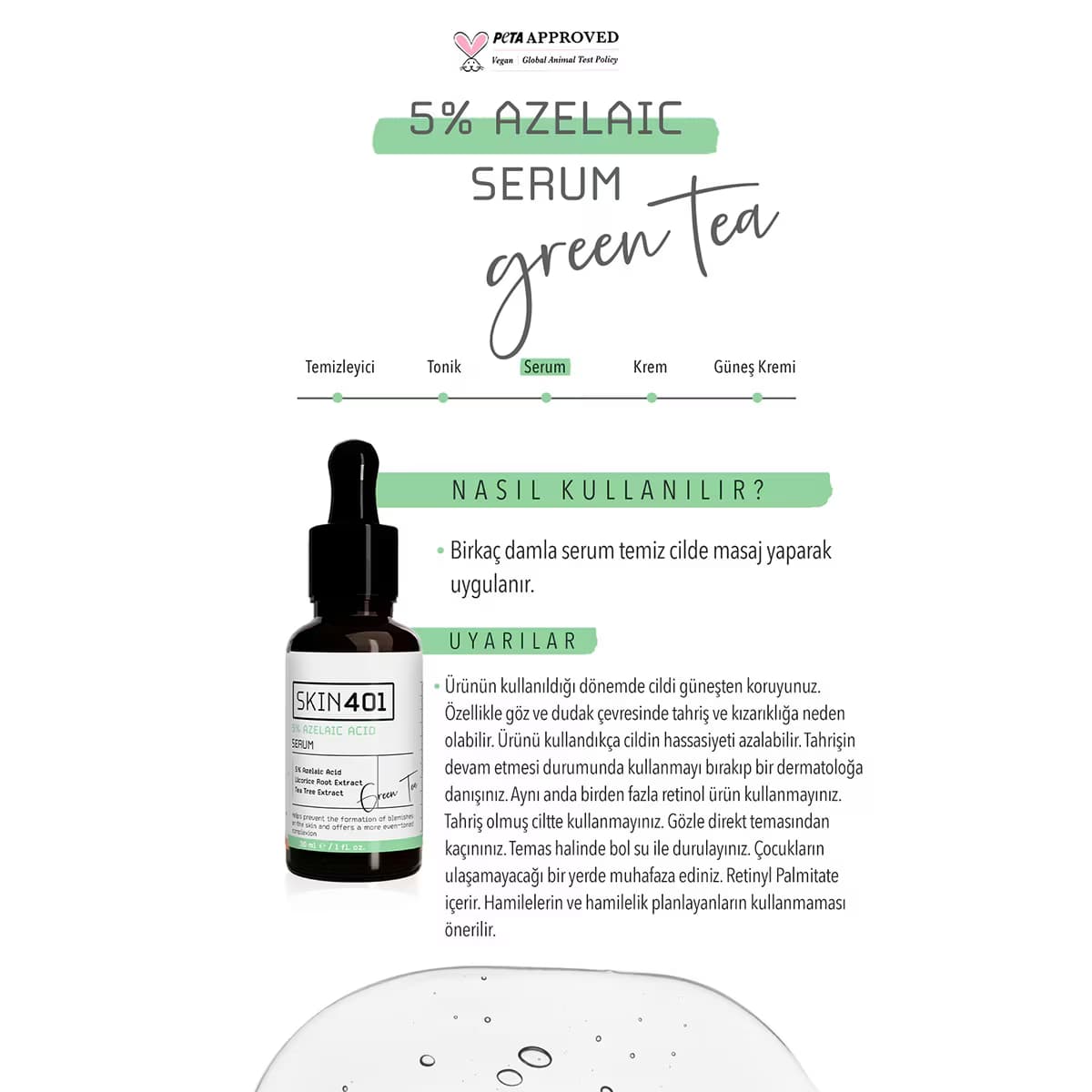 Skin401 %5 Azelaik Asit Serum 30 ml 2
