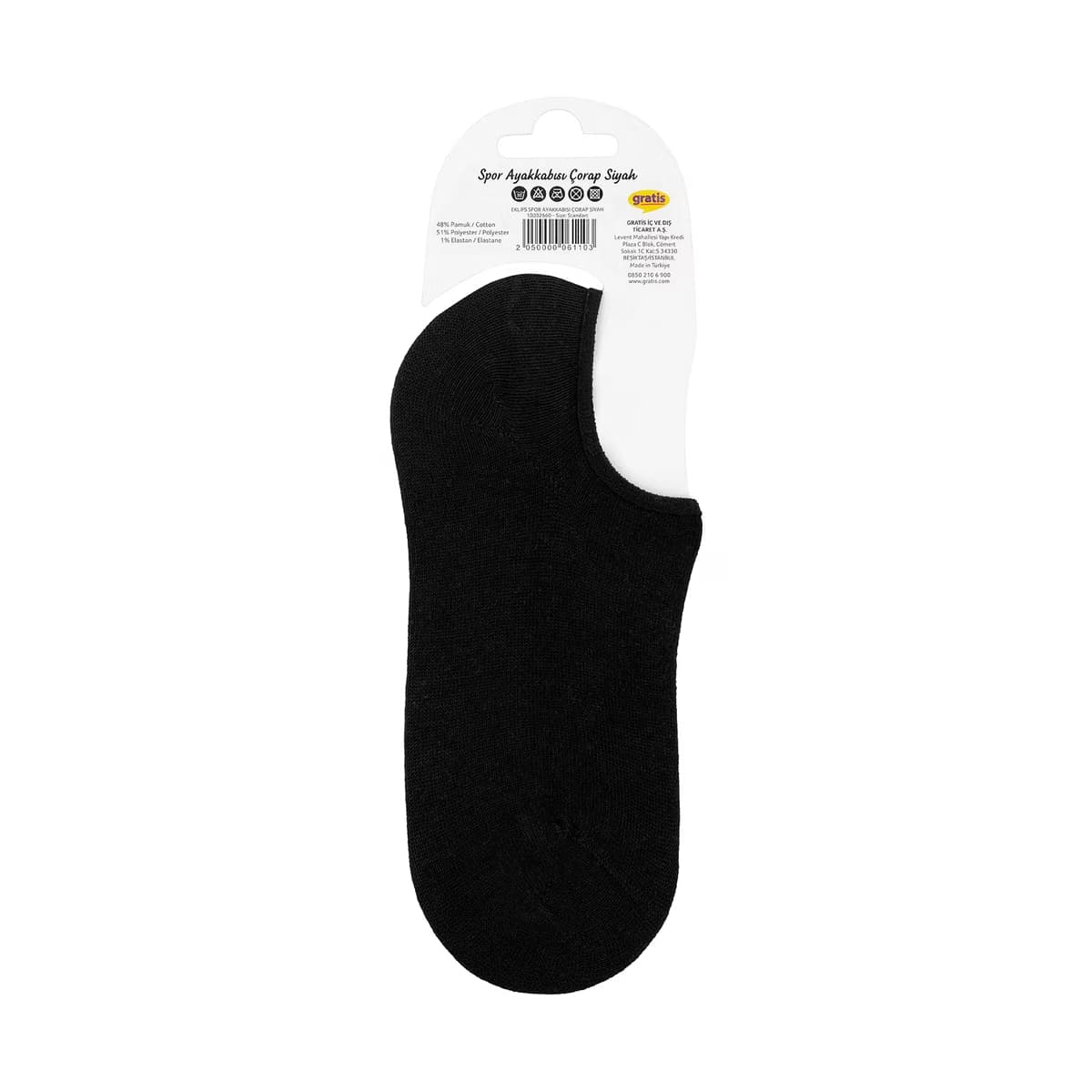 Eklips Spor Ayakkabısı Çorabı Siyah - Gratis 2