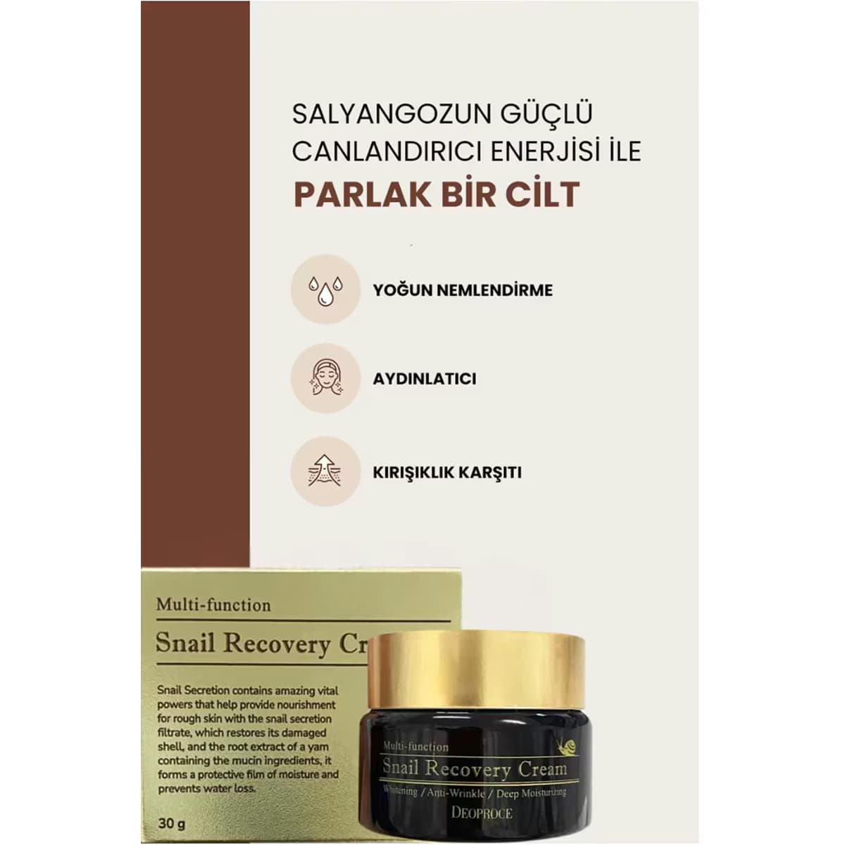 Deoproce Kore Snail Recovery Krem 30 g 3