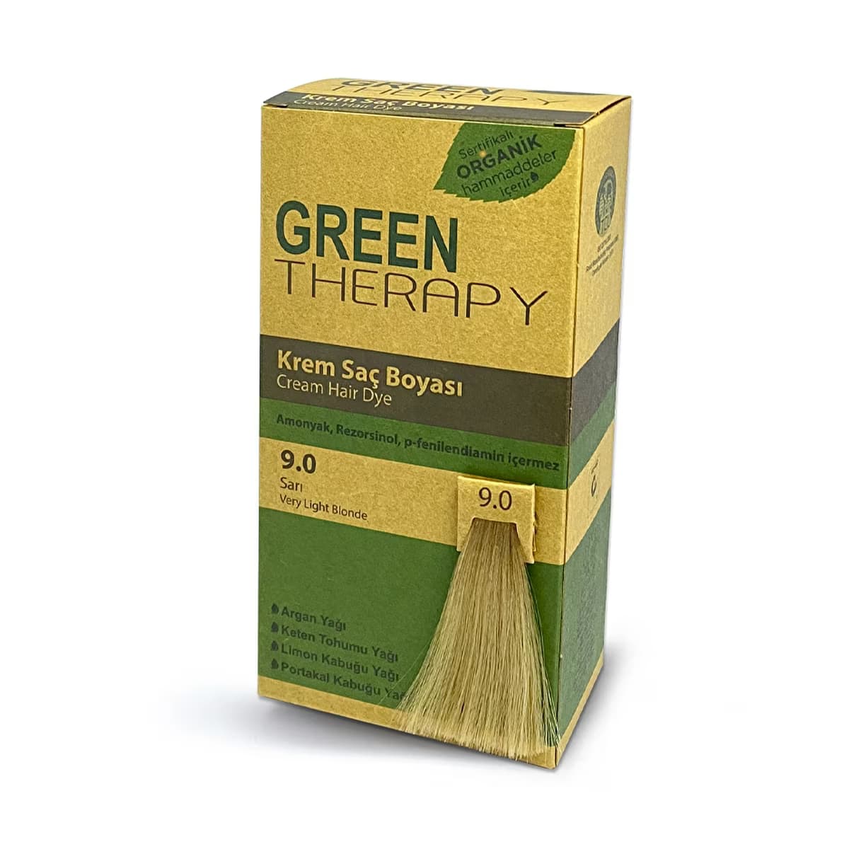 Green Therapy Krem Saç Boyası 9.0 Sarı - Gratis