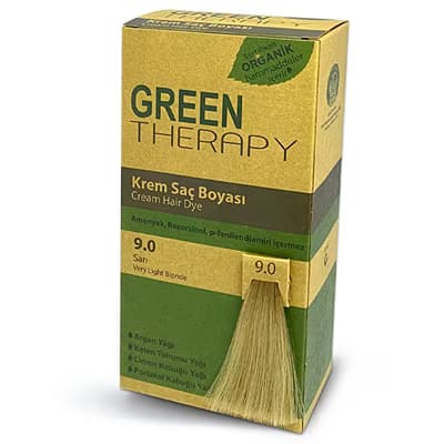 Green Therapy Krem Saç Boyası 9.0 Sarı - Gratis