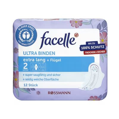 Facelle Ped Ultra Ekstra Uzun Kanatlı 12'li