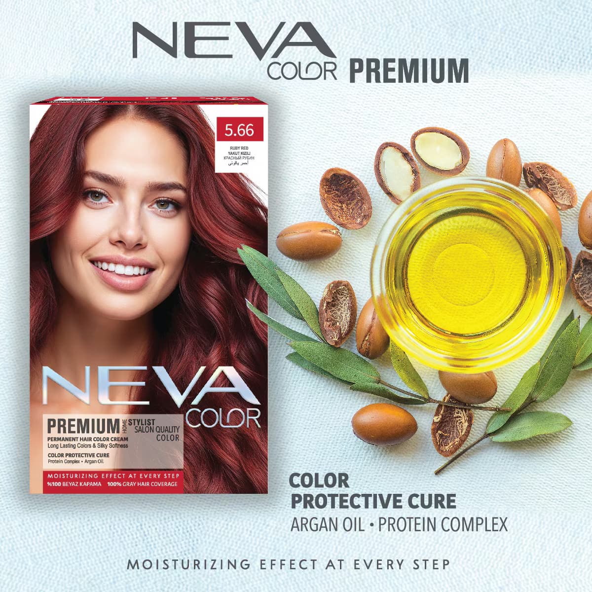 Neva Color Premium Saç Boyası Kızıl 5.66 2