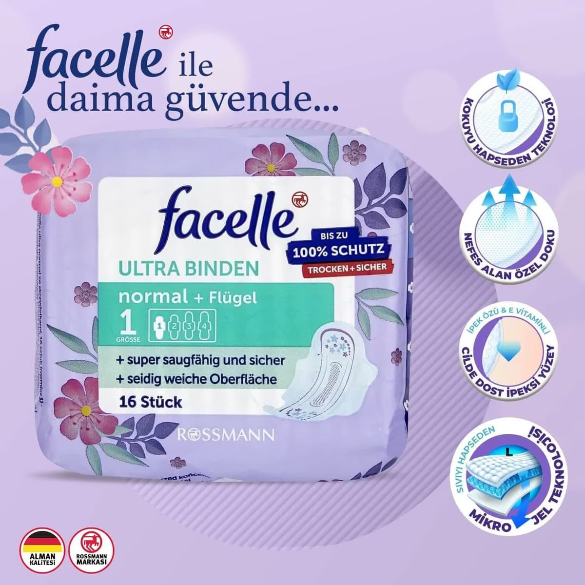 Facelle Ped Ultra Normal 16'lı 2