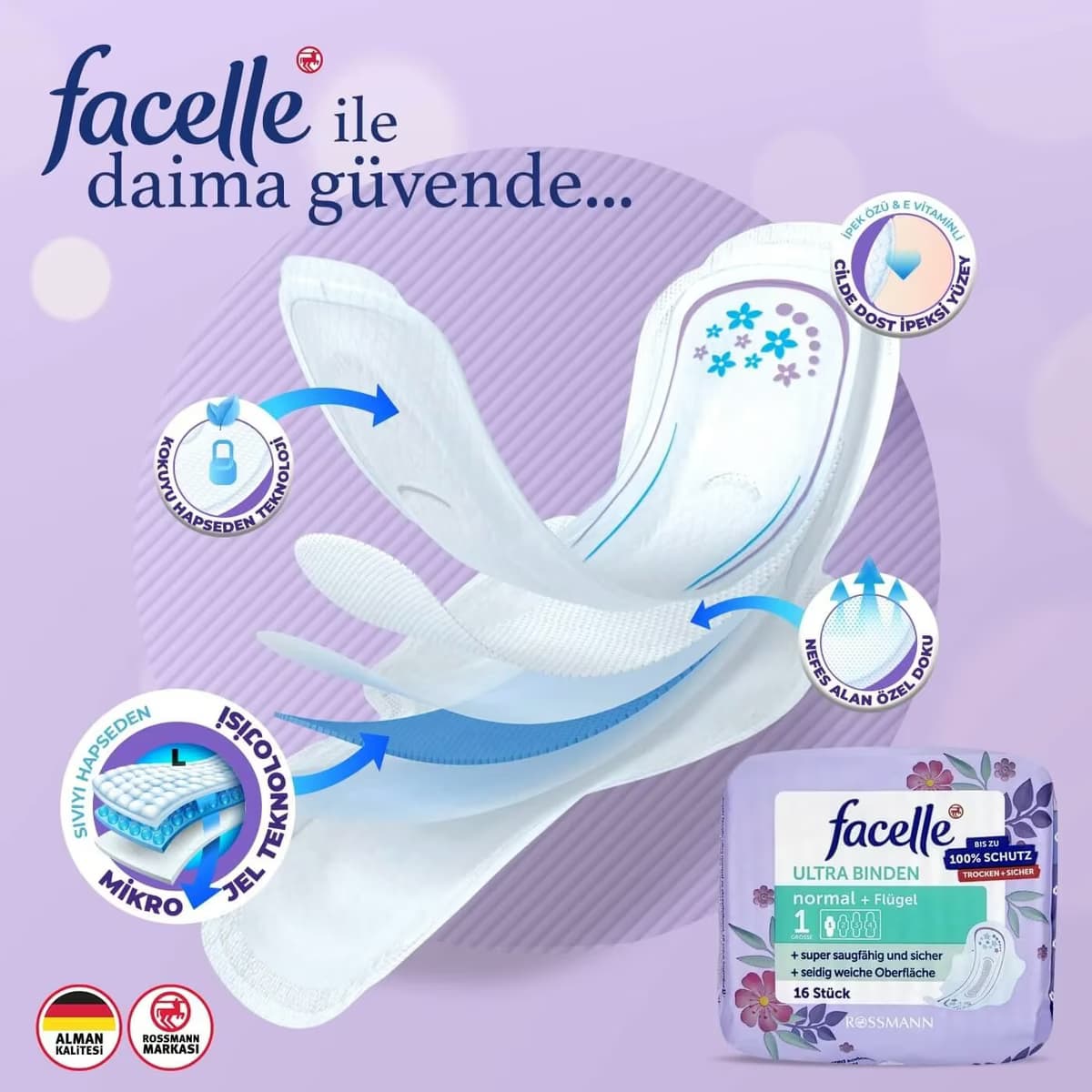 Facelle Ped Ultra Normal 16'lı 3