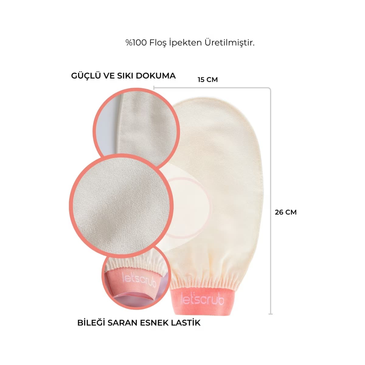 Let'scrub Ekru Banyo Kesesi - Gratis 2