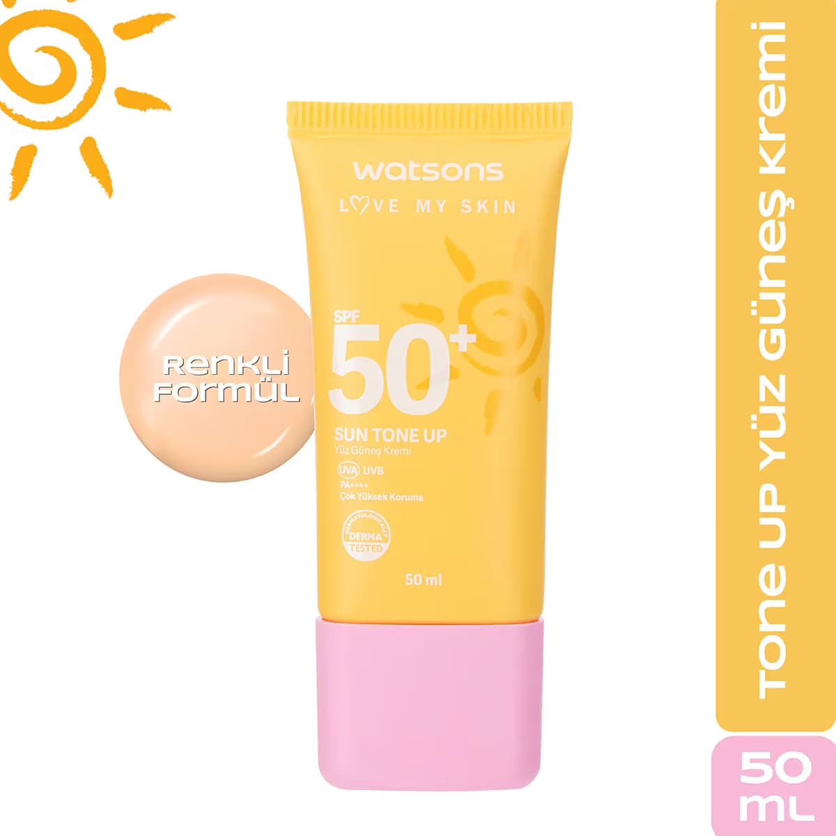 Watsons Tone Up Güneş Kremi SPF50+ 50 ml 3