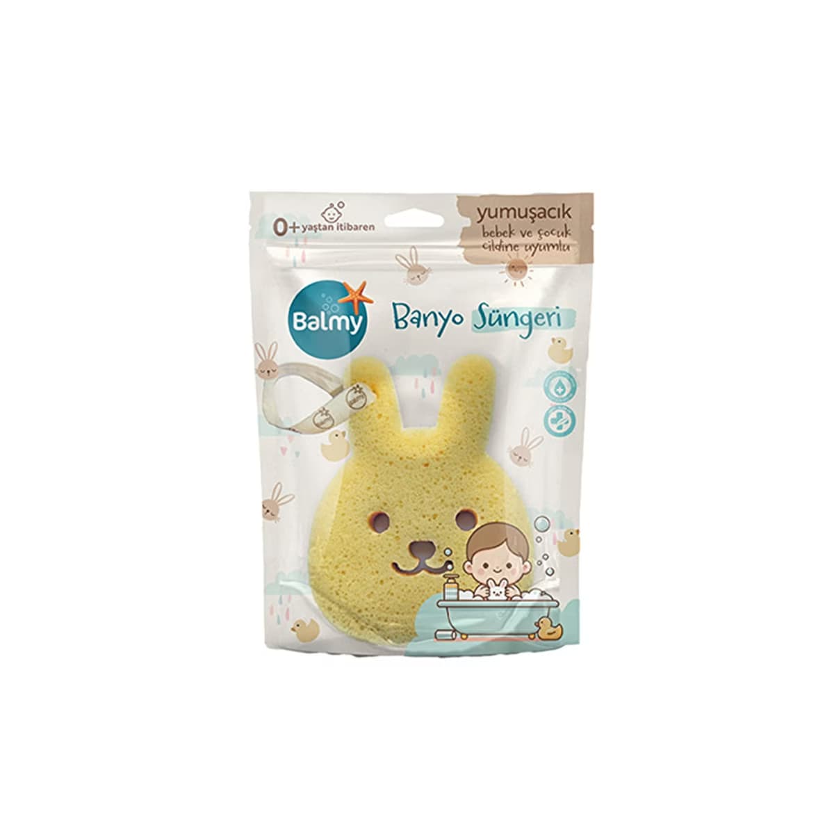 Balmy Tavşan Bebek Banyo Süngeri - Gratis 2