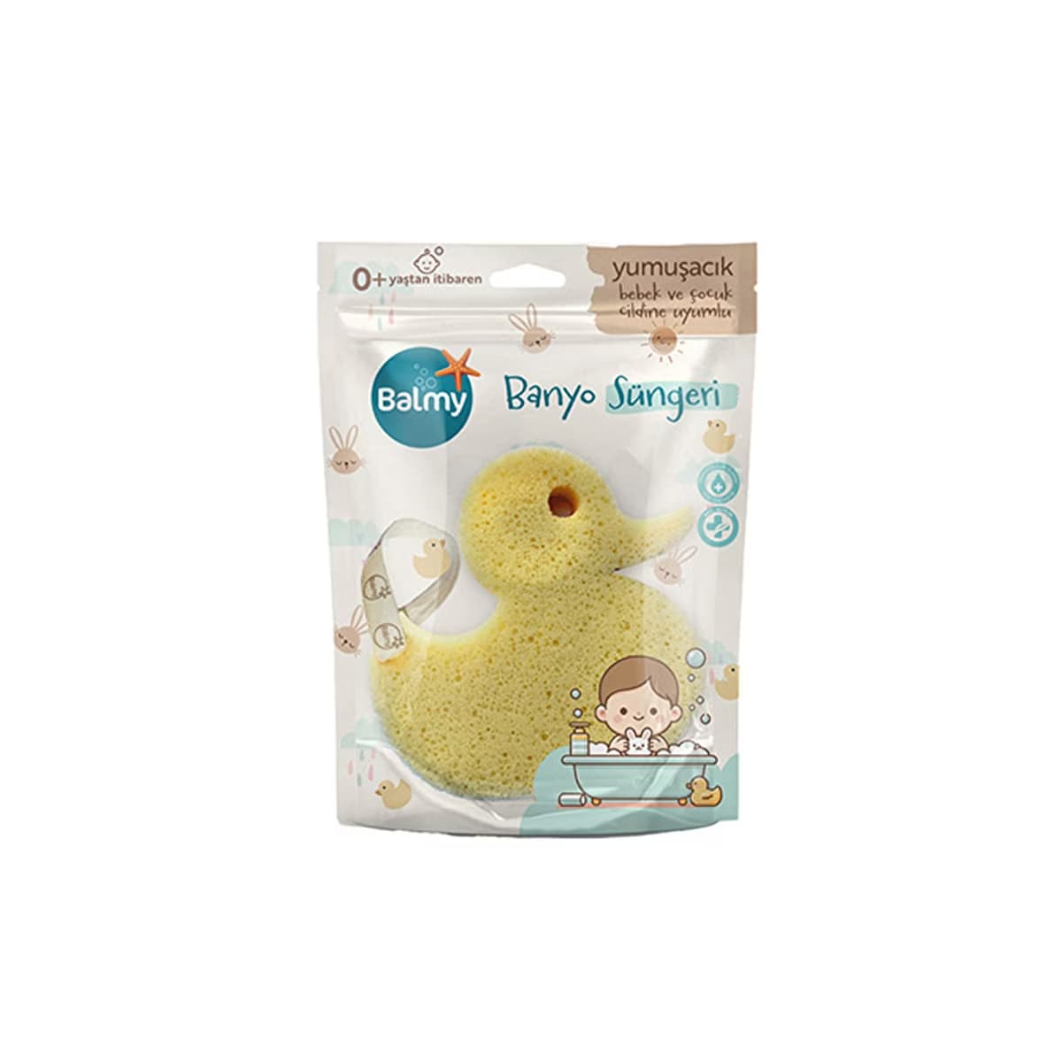 Balmy Ördek Bebek Banyo Süngeri - Gratis 2