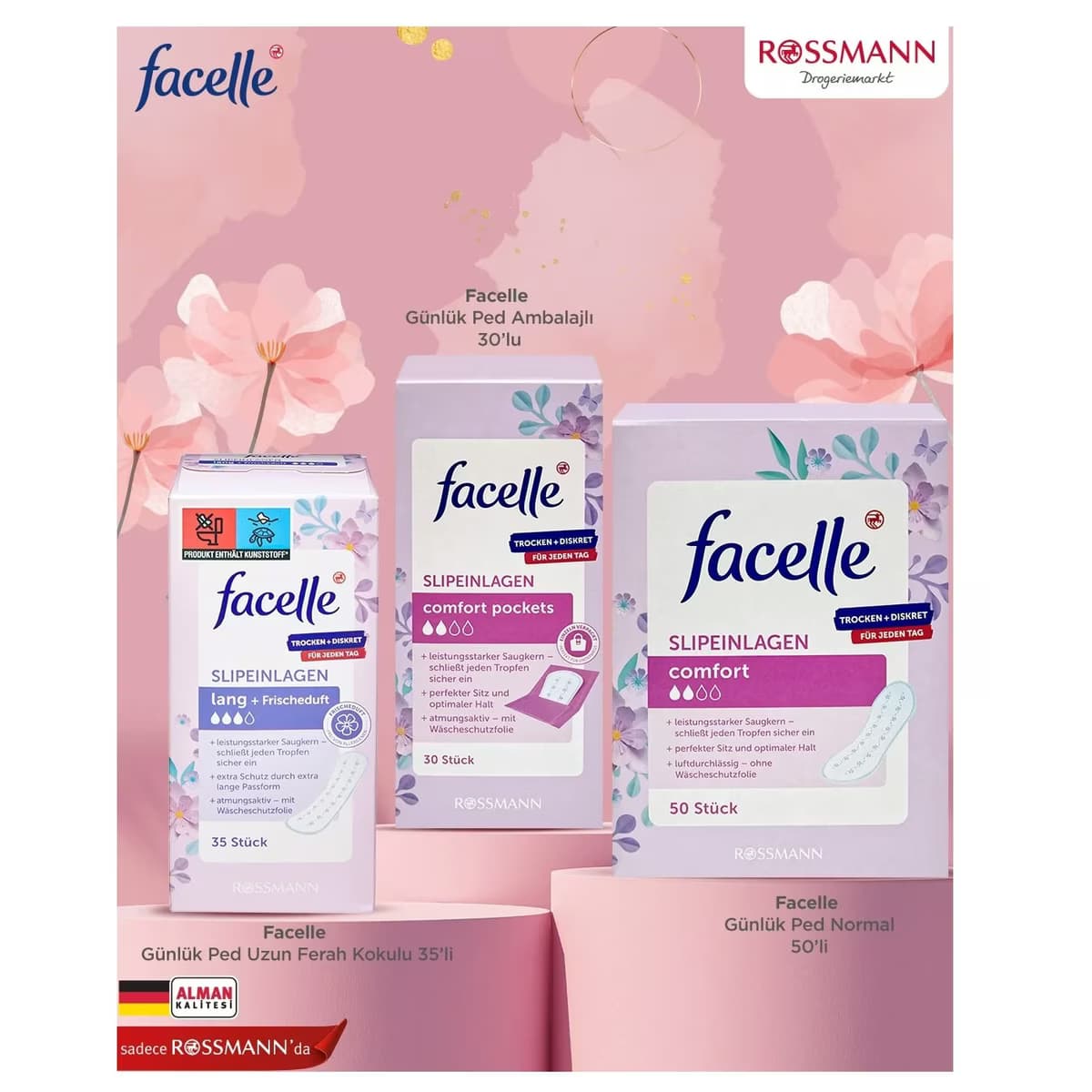 Facelle Günlük Ped Normal 50'li 4