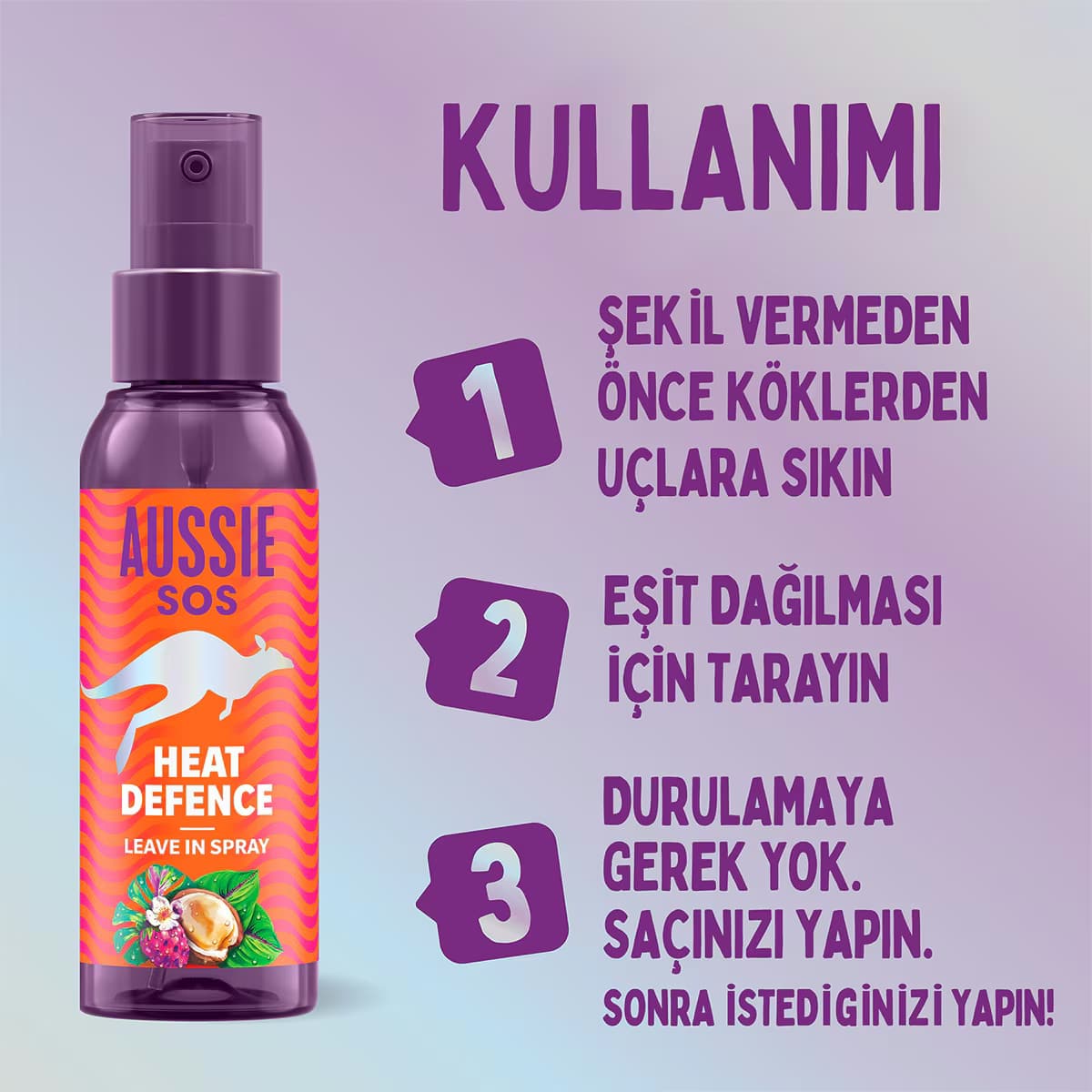 Aussie Sos Heat Defence Saç Spreyi 100 ml 4