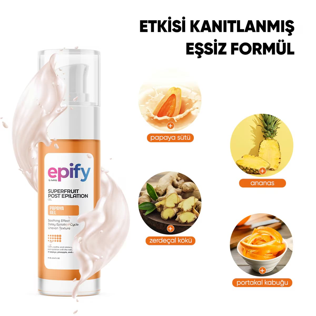 Epify Papaya Tüy İnceltici Jel 75 ml 2