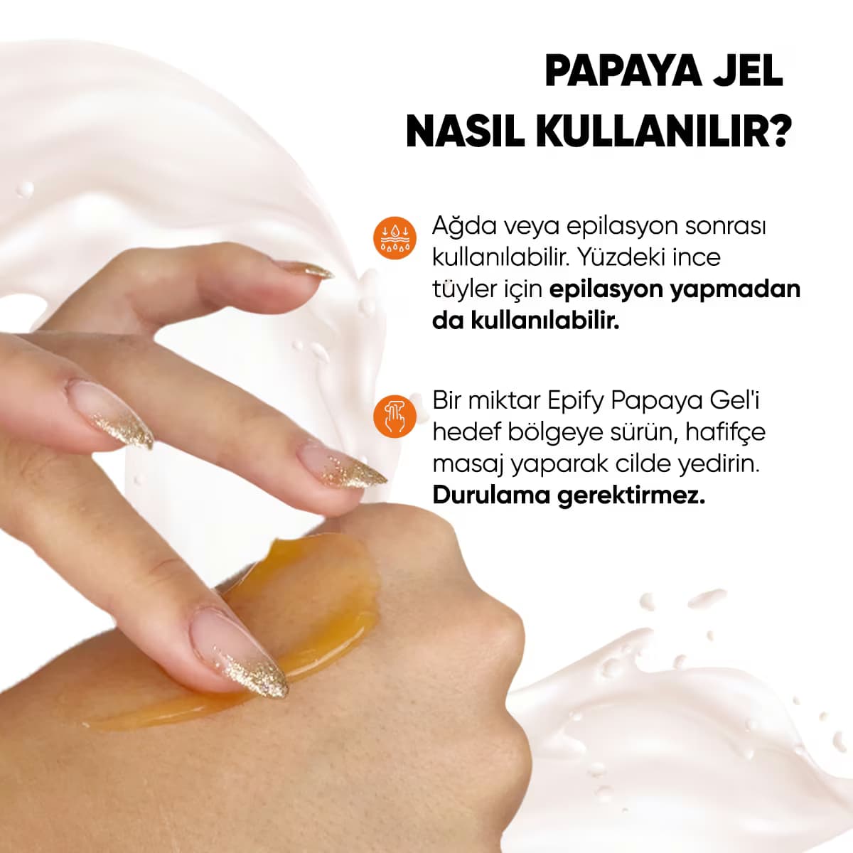 Epify Papaya Tüy İnceltici Jel 75 ml 3