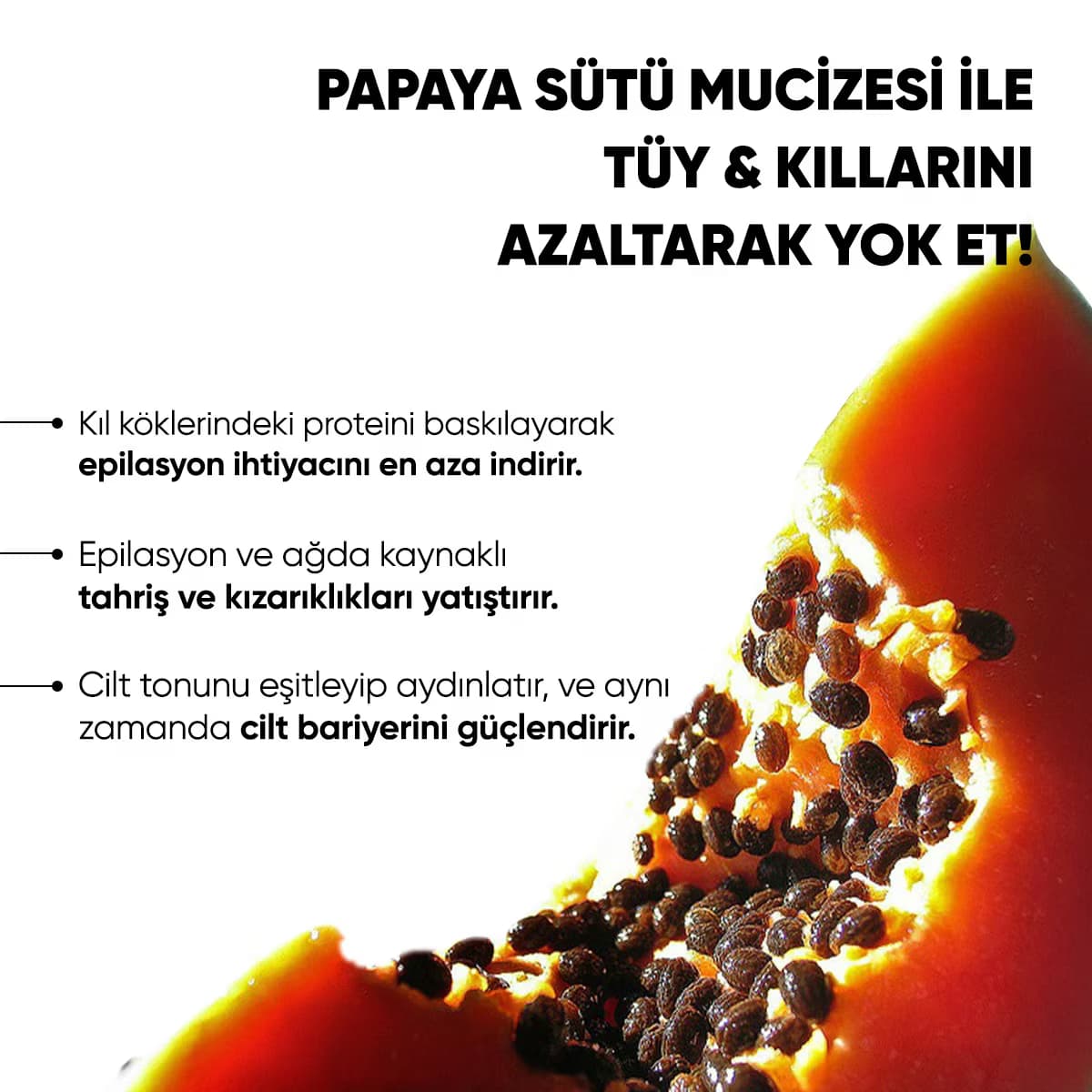 Epify Papaya Tüy İnceltici Jel 75 ml 4