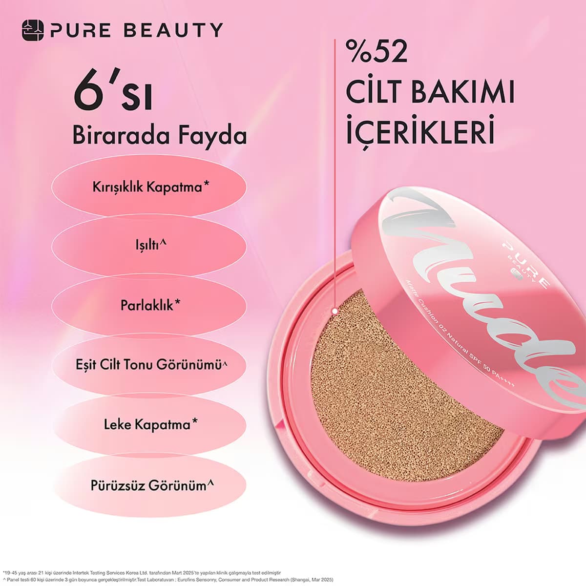 Pure Beauty Cushion Krem Natural 12 g 2